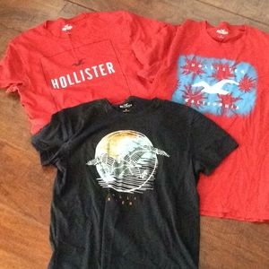 Boys hollister shirt lot